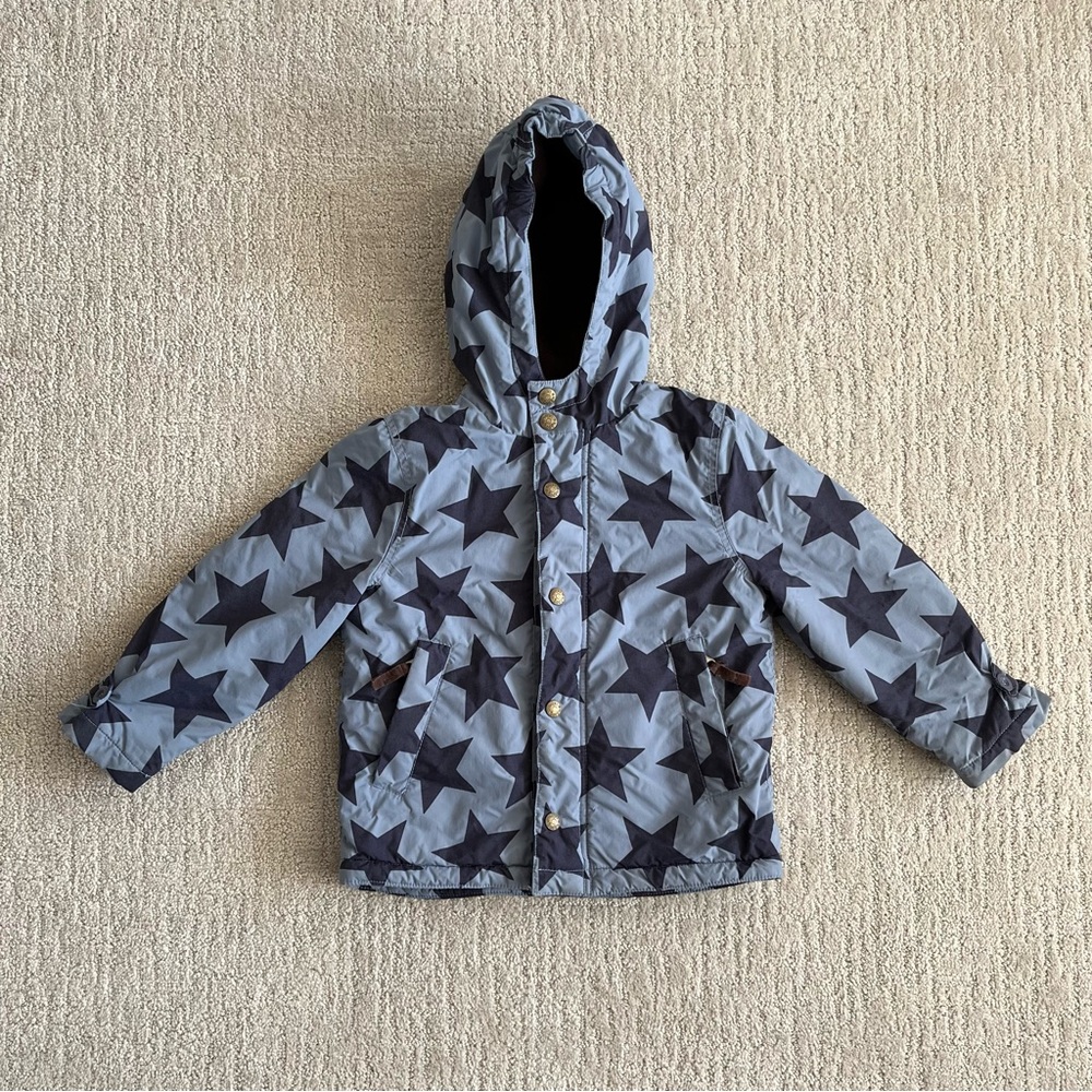 Boden star coat - size 4/5